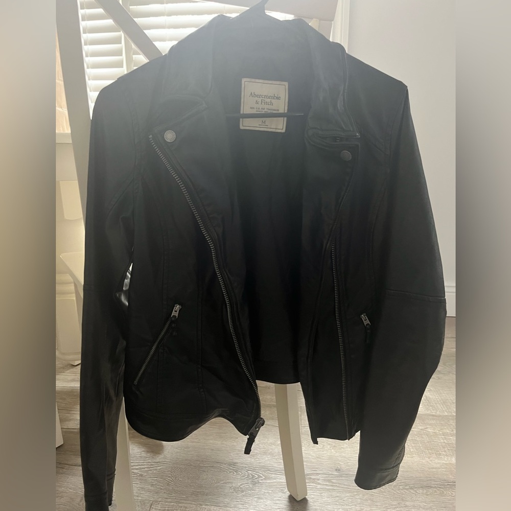 Abercrombie & Fitch vegan leather jacket